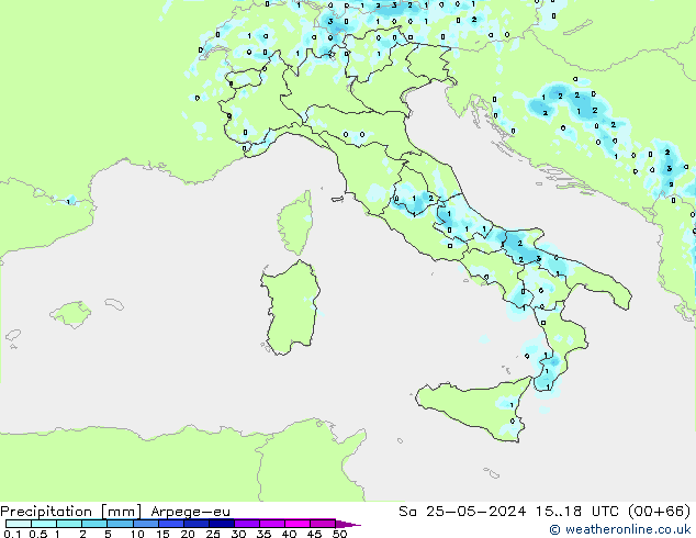 Yağış Arpege-eu Cts 25.05.2024 18 UTC