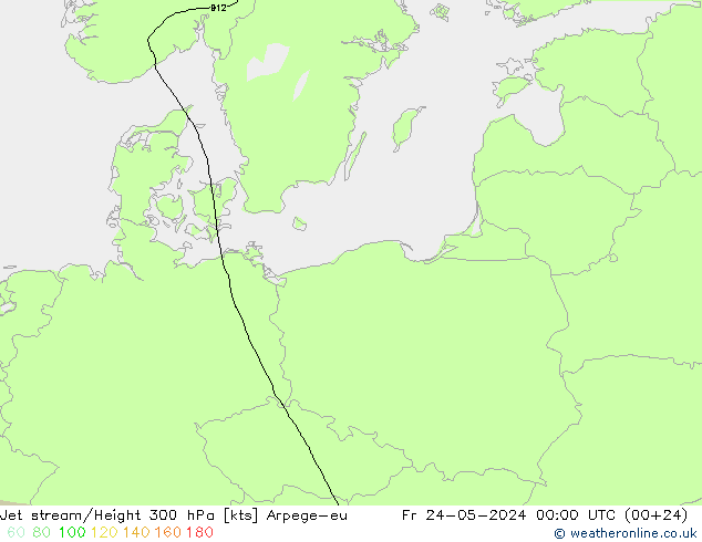 Corriente en chorro Arpege-eu vie 24.05.2024 00 UTC