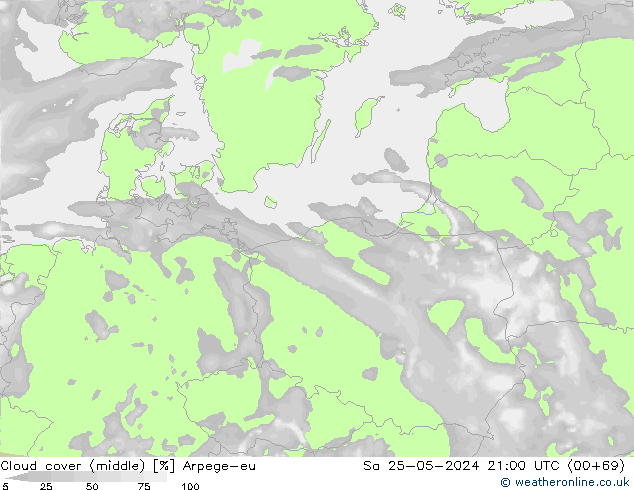 Nubi medie Arpege-eu sab 25.05.2024 21 UTC