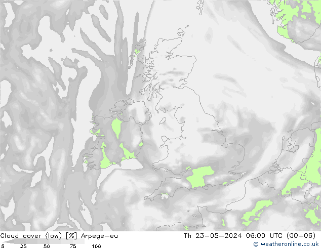 云 (低) Arpege-eu 星期四 23.05.2024 06 UTC