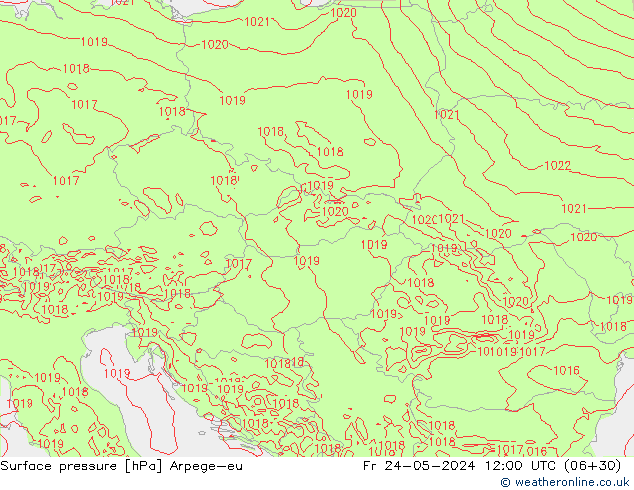 Bodendruck Arpege-eu Fr 24.05.2024 12 UTC