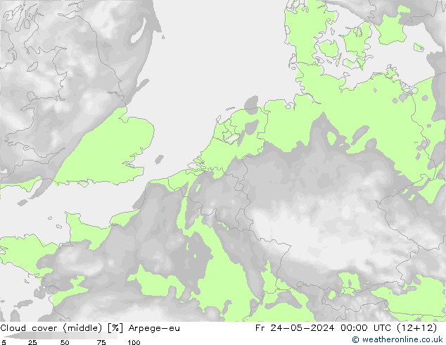 Bewolking (Middelb.) Arpege-eu vr 24.05.2024 00 UTC