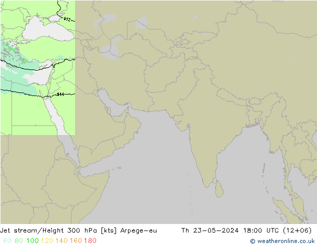 高速氣流 Arpege-eu 星期四 23.05.2024 18 UTC