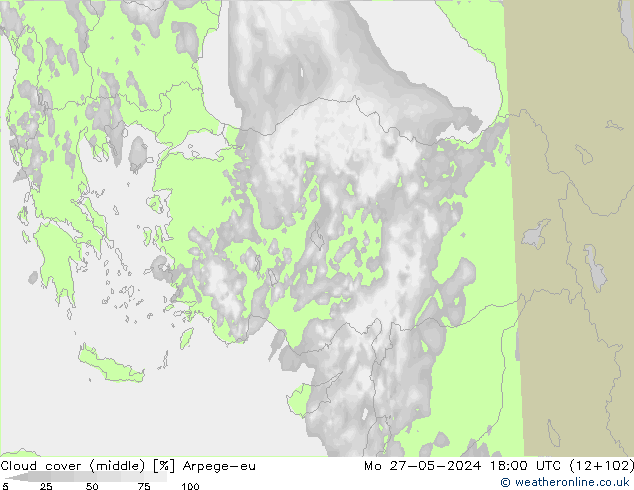 Nubi medie Arpege-eu lun 27.05.2024 18 UTC