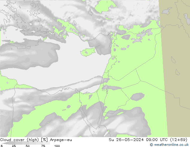 vysoký oblak Arpege-eu Ne 26.05.2024 09 UTC