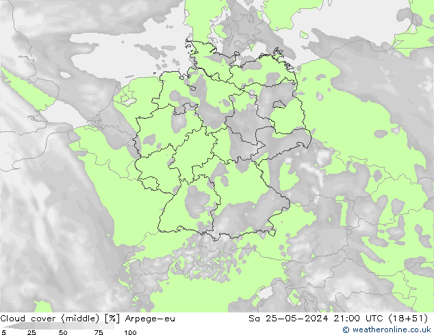 Nubi medie Arpege-eu sab 25.05.2024 21 UTC