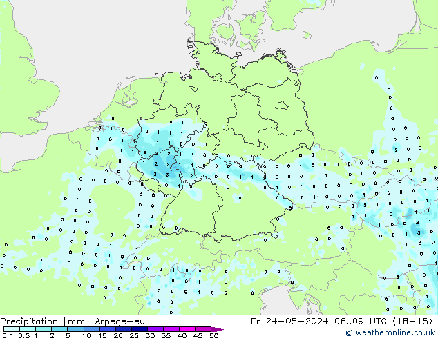 Yağış Arpege-eu Cu 24.05.2024 09 UTC