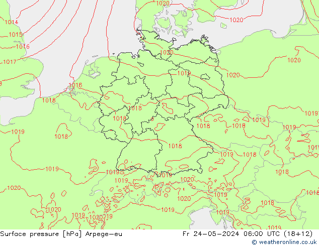 pression de l'air Arpege-eu ven 24.05.2024 06 UTC