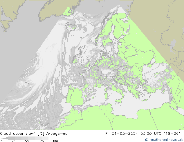 Bulutlar (düşük) Arpege-eu Cu 24.05.2024 00 UTC