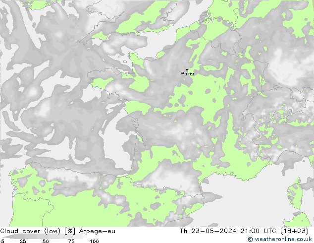 Wolken (tief) Arpege-eu Do 23.05.2024 21 UTC