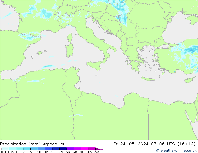 Neerslag Arpege-eu vr 24.05.2024 06 UTC