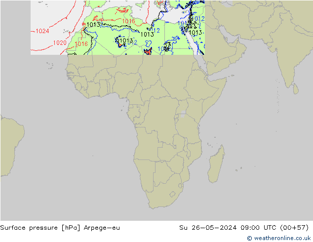 ciśnienie Arpege-eu nie. 26.05.2024 09 UTC