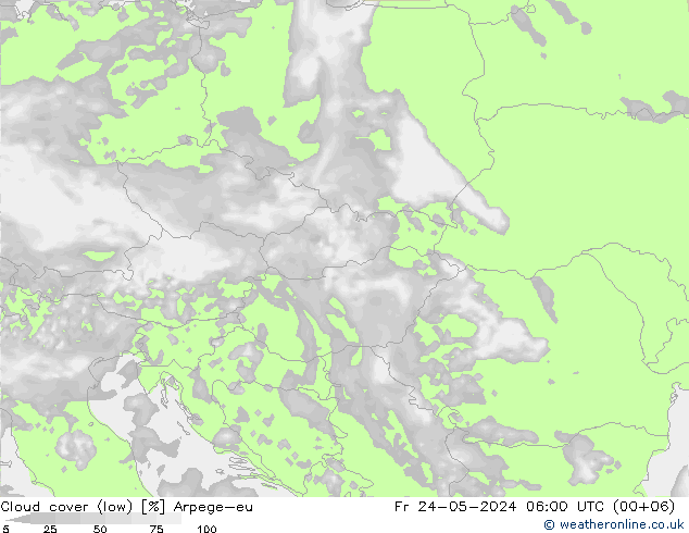 Nubi basse Arpege-eu ven 24.05.2024 06 UTC