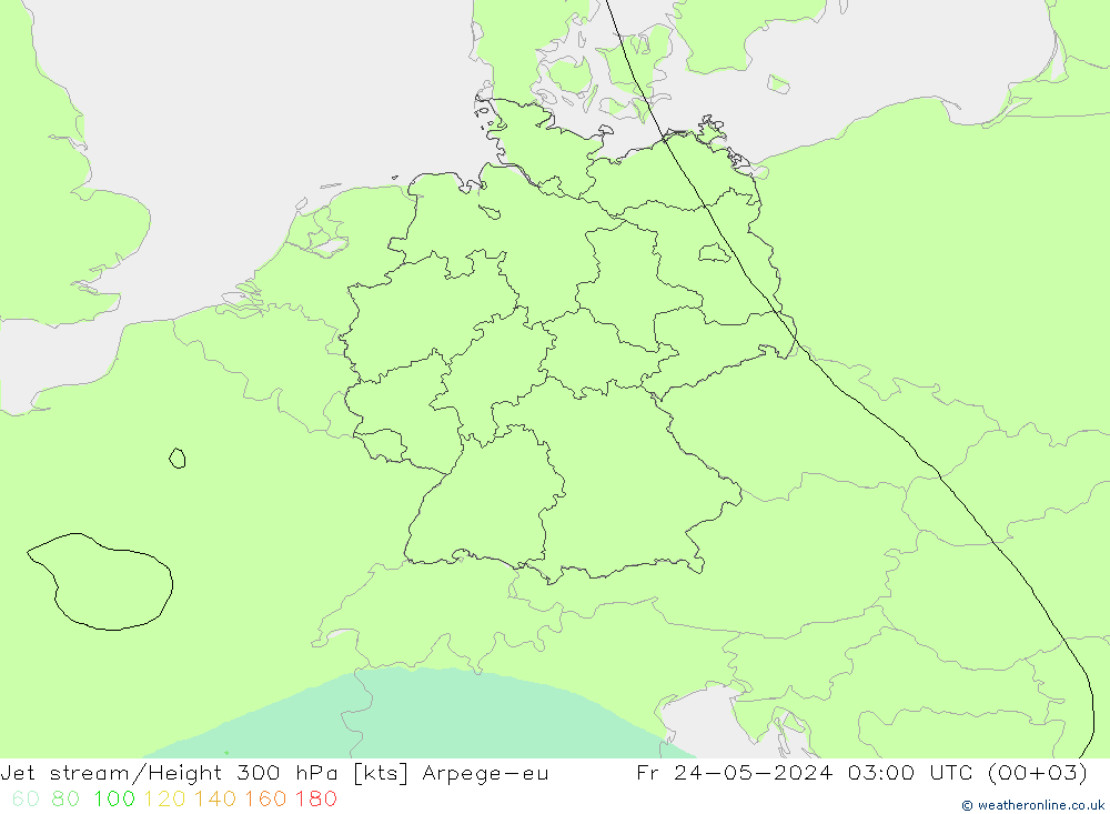 高速氣流 Arpege-eu 星期五 24.05.2024 03 UTC