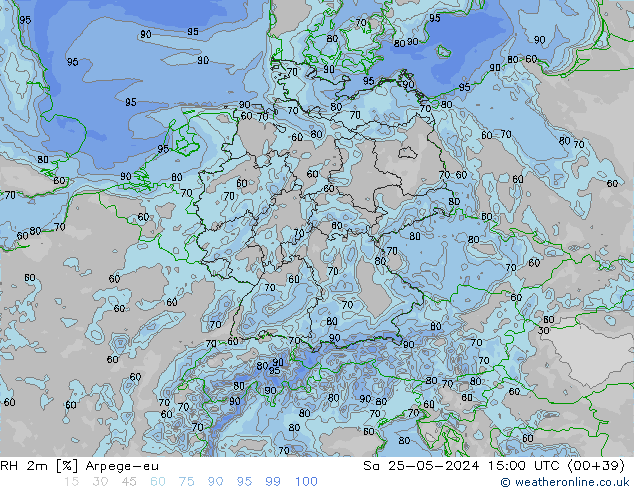 RV 2m Arpege-eu za 25.05.2024 15 UTC