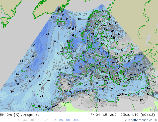 RH 2m Arpege-eu pt. 24.05.2024 03 UTC