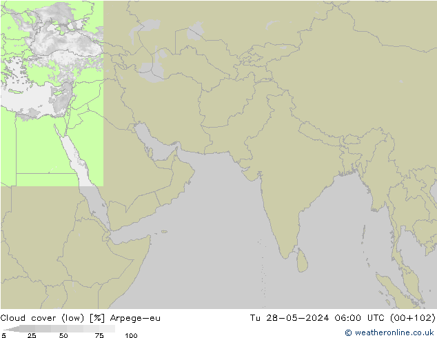 облака (низкий) Arpege-eu вт 28.05.2024 06 UTC