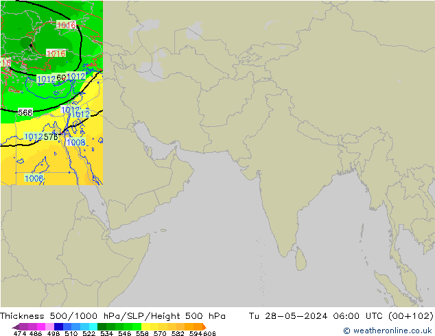 Thck 500-1000hPa Arpege-eu Út 28.05.2024 06 UTC