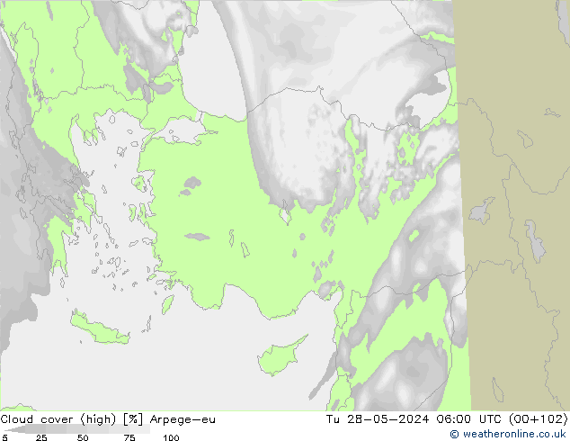 облака (средний) Arpege-eu вт 28.05.2024 06 UTC