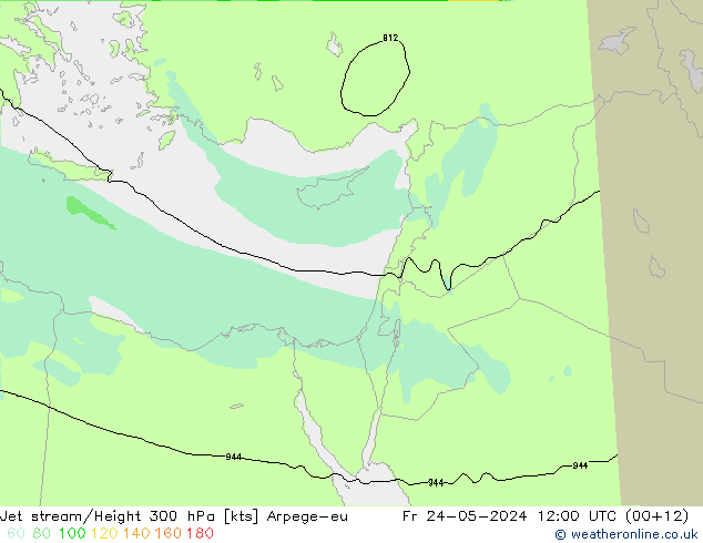 Jet Akımları Arpege-eu Cu 24.05.2024 12 UTC