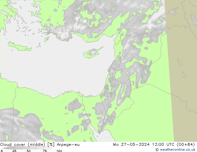 облака (средний) Arpege-eu пн 27.05.2024 12 UTC