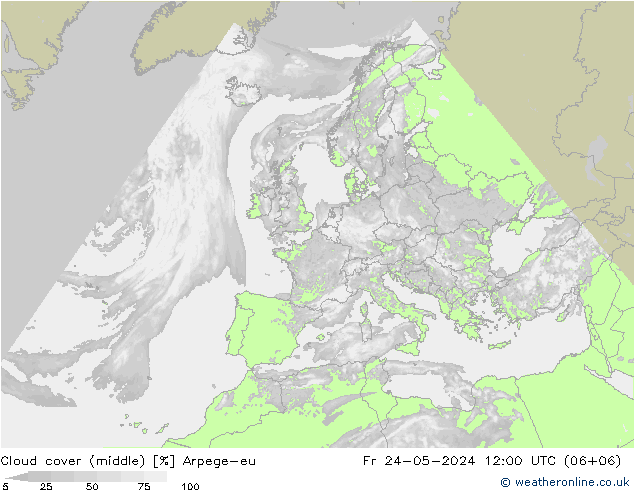 Bewolking (Middelb.) Arpege-eu vr 24.05.2024 12 UTC