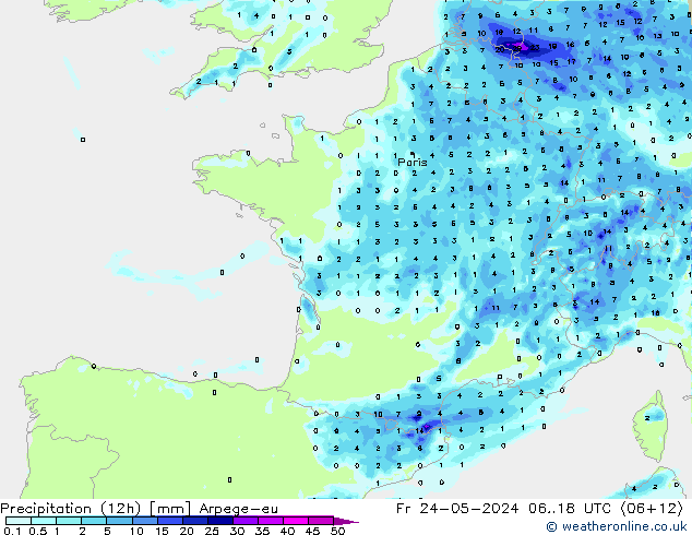 opad (12h) Arpege-eu pt. 24.05.2024 18 UTC