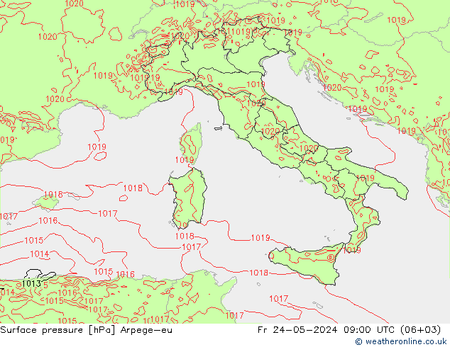 pression de l'air Arpege-eu ven 24.05.2024 09 UTC