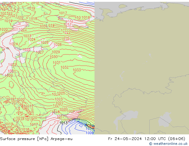 pressão do solo Arpege-eu Sex 24.05.2024 12 UTC
