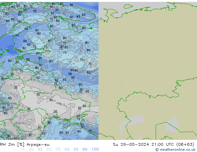 2m Nispi Nem Arpege-eu Paz 26.05.2024 21 UTC