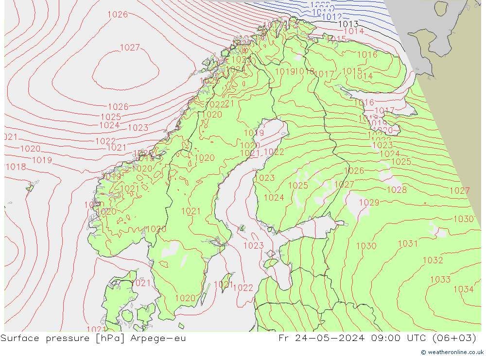 ciśnienie Arpege-eu pt. 24.05.2024 09 UTC