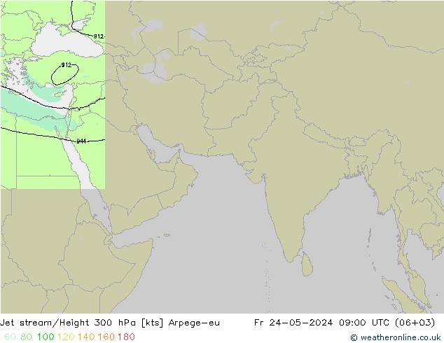 Courant-jet Arpege-eu ven 24.05.2024 09 UTC