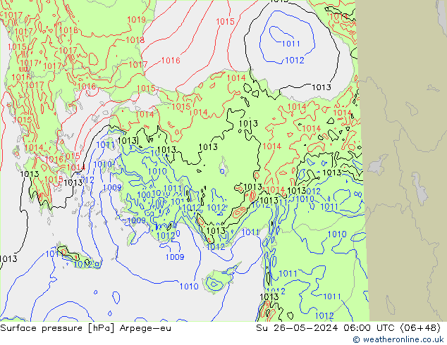 ciśnienie Arpege-eu nie. 26.05.2024 06 UTC
