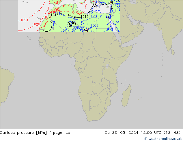 ciśnienie Arpege-eu nie. 26.05.2024 12 UTC