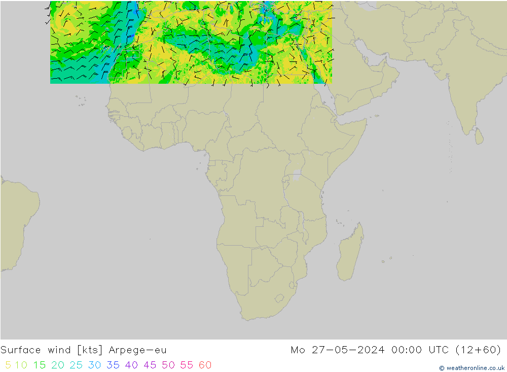  10 m Arpege-eu  27.05.2024 00 UTC