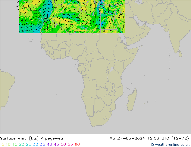 Rüzgar 10 m Arpege-eu Pzt 27.05.2024 12 UTC