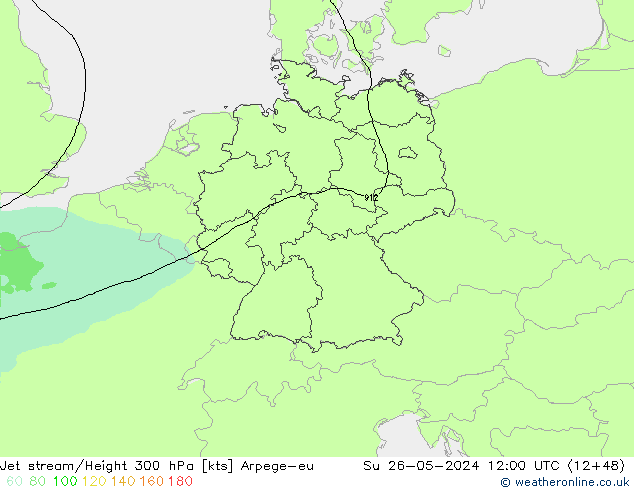 高速氣流 Arpege-eu 星期日 26.05.2024 12 UTC