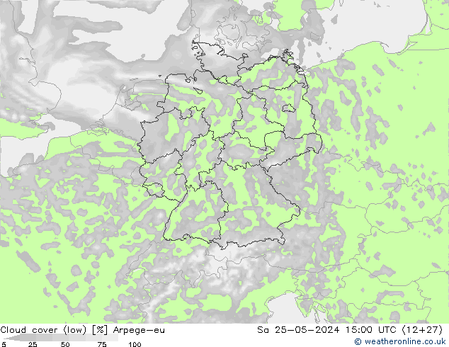 Nubi basse Arpege-eu sab 25.05.2024 15 UTC