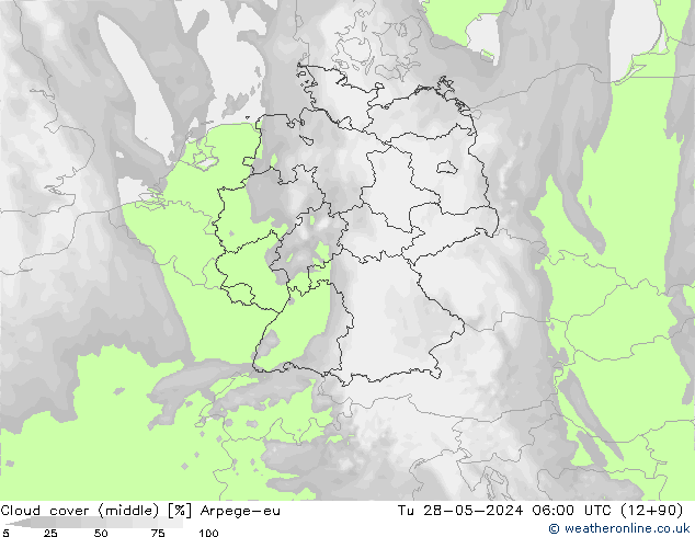 Bulutlar (orta) Arpege-eu Sa 28.05.2024 06 UTC