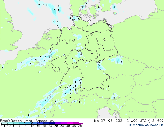 Yağış Arpege-eu Pzt 27.05.2024 00 UTC
