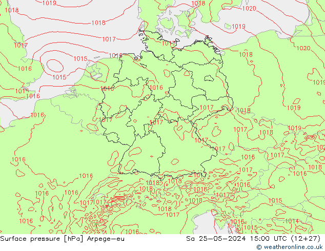 pression de l'air Arpege-eu sam 25.05.2024 15 UTC