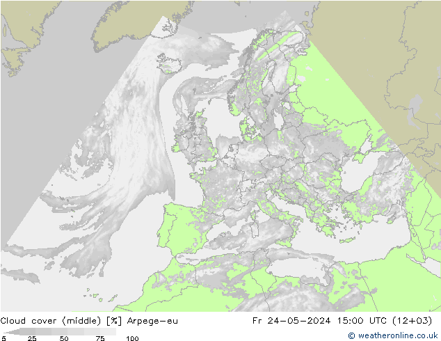 nuvens (médio) Arpege-eu Sex 24.05.2024 15 UTC