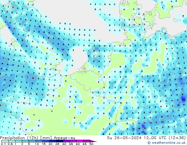 opad (12h) Arpege-eu nie. 26.05.2024 00 UTC