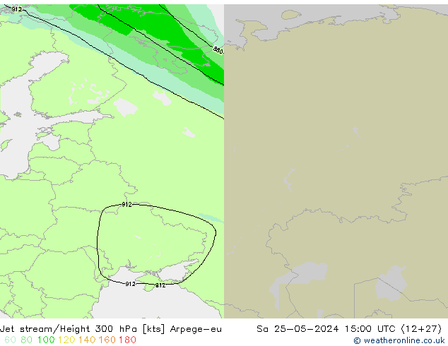 Jet Akımları Arpege-eu Cts 25.05.2024 15 UTC