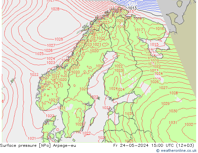 Bodendruck Arpege-eu Fr 24.05.2024 15 UTC
