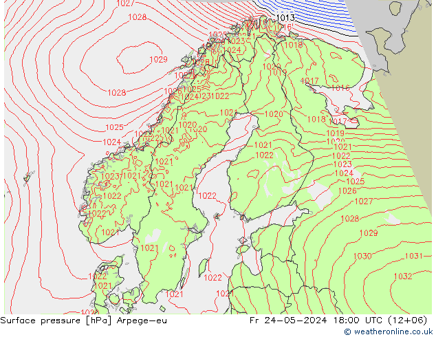 ciśnienie Arpege-eu pt. 24.05.2024 18 UTC