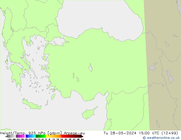 Height/Temp. 925 hPa Arpege-eu Ter 28.05.2024 15 UTC