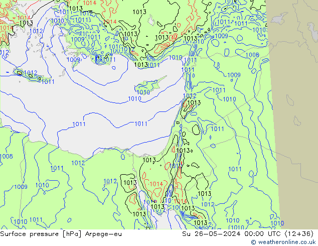 pression de l'air Arpege-eu dim 26.05.2024 00 UTC