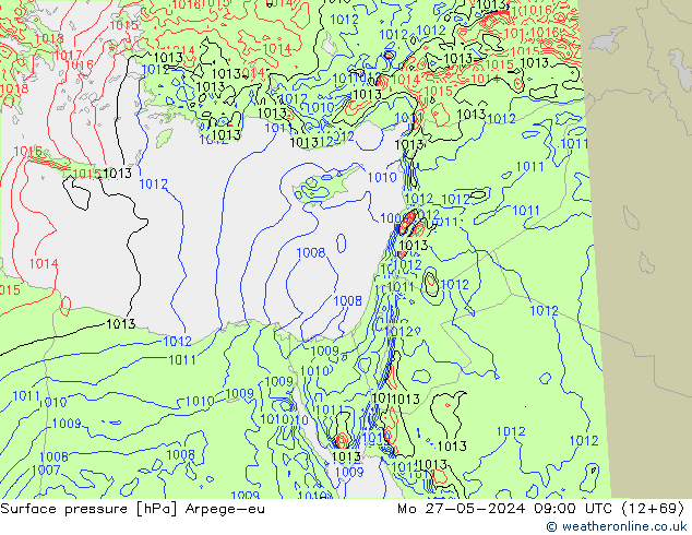 pression de l'air Arpege-eu lun 27.05.2024 09 UTC