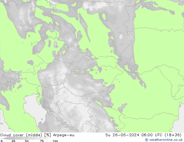 облака (средний) Arpege-eu Вс 26.05.2024 06 UTC